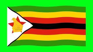 Zimbabwe Flag 2 | Green screen 4K HD Video | Animated YouTube | No Copyright | Royalty-Free