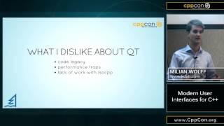 CppCon 2015: Milian Wolff "Modern User Interfaces for C++”