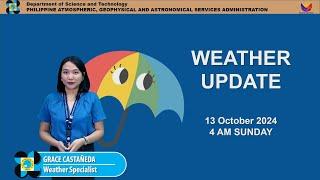 Public Weather Forecast issued at 4AM | October 13, 2024 - Sunday