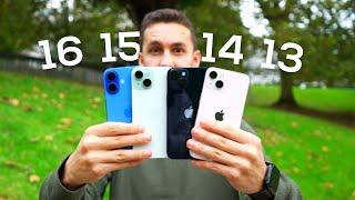 iPhone 16 vs 15 vs 14 vs 13  ¿Cuál VALE MÁS la pena?