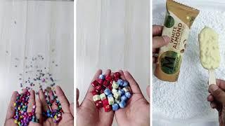 ASMR Video with jingle bells, beads, balls, wooden toys, marble run and other