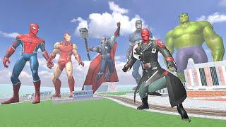 Franklin Becomes Avengers Superheroes to Fight Giant Redskull - INDIAN BIKES DRIVING 3D