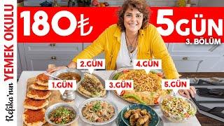 180₺ ile 5 GÜNLÜK YEMEK! #3 | Öğrencilere ve Çalışanlara Hayat Kurtaran Ekonomik Tarifler