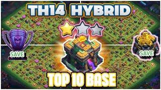 BEST-10 TH14 HYBRID BASE + REPLAY || TH14 HYBRID BASE WITH LINKS || TH14 ANTI AIR AND GROUND BASE