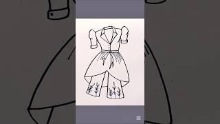 DRESS DRAWING to draw easy #fashionndesigns #easydrawing #dressdesighn #dressdrawingeasy #fashion