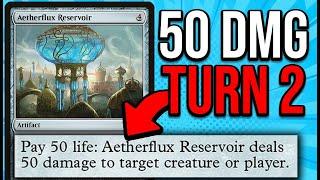 NEW Aetherflux Reservoir Combo Turn 2! (Gameplay)