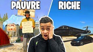 24H RICHE VS PAUVRE GTA 5 !