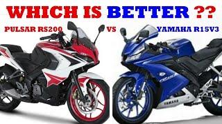 Yamaha R15 V3 vs Pulsar RS200 | Which one to buy ? Comparision | Hindi