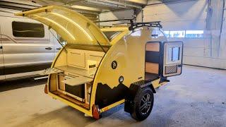 World's Smallest Fully Cast Fiberglass Teardrop Camper - NEW 2024 Raidhoo Tundra