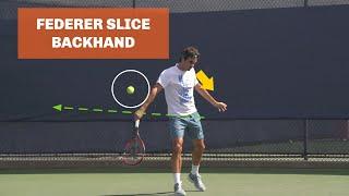 Roger Federer Slice Backhand | Master Class