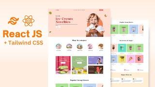 Build a Responsive Website with React JS & Tailwind CSS – Full Tutorial for Beginners