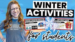 LOW PREP Winter Activities for Students | Falling in Love With Teaching Again VLOG 55