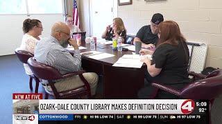 Ozark-Dale County Library makes definition decision