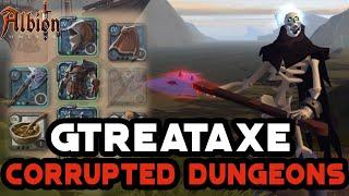 Albion Online - How to solo pvp with Greataxe - low cost builds in Corrupted Dungeons