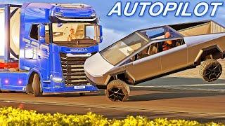 Instant Karma and Car Crashes #02 [BeamNG.Drive] + Unlocked Cybertruck Autopilot 