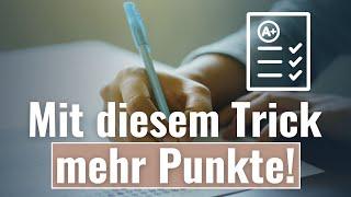 Doppelt so viele Punkte im Steuerberaterexamen mit diesem Trick!