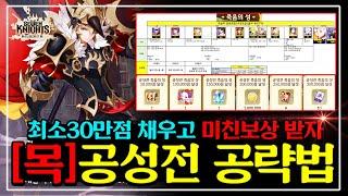 [세븐나이츠 리버스] 공성전 최고점수 공략 [목] '죽음의성' 조합+템셋팅+스킬운영