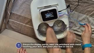 How to use -Ultimate Ionic Foot Bath Detox Machine - Vital Vibes