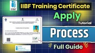 IIBF ka training ka from kaise bharna hai | iibf Traing certificate online apply | iibf update