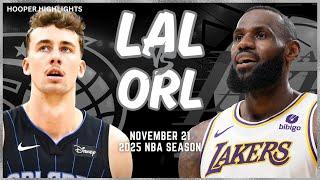 Los Angeles Lakers vs Orlando Magic Full Game Highlights | Nov 21 | 2025 NBA Season