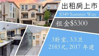 赵融/Rebecca 出租房上市 | 南加州房产｜圣地亚哥房产｜8349 Summit Way｜$5300/month