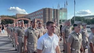 Texas A&M Corps of Cadets Stepoff from the Quad - October 26, 2024