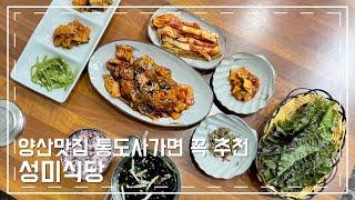 [양산맛집 성미식당] 통도사 가면 꼭 들려야하는 식당! 집밥 그리운분들 강추! 두루치기 존맛탱 입니다