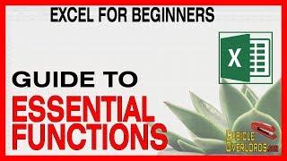 A guide to some basic Excel functions