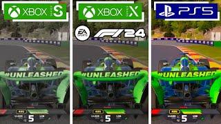 F1 24 PS5 vs Xbox Series X vs Xbox Series S Graphics Comparison