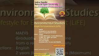 MA Environment Studies Admission from Ignou #ignou #ignouadmission #shorts