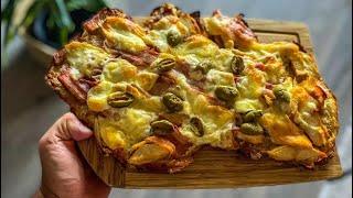 Szénhidrátmentes Cukkini pizza recept