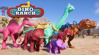 Dino Ranch Jurassic World Tour: Biscuit, Angus, Thunderfoot, Blitz, Tango and Clover