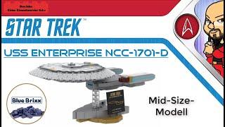 U.S.S. Enterprise NCC-1701-D - STAR TREK - BLUE BRIXX PRO - Mid-Size-Modell - 104178