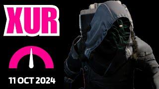 Where is XUR Today Destiny 1 D1 XUR Location and Official Inventory and Loot 11 Oct 2024, Oct/11/24