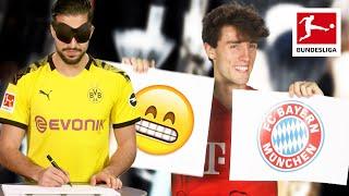 Blind Drawing Challenge with Emre Can, Odriozola & Co.