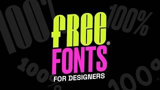 Best 100% Free Fonts For Designers & Logo Design! (2024)