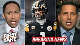 FIRST TAKE | Adam Schefter UPDATE: Steelers considering sign Rodgers as Fields become NFL free agent