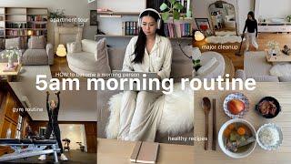 Realistic 5AM morning routine  HOW to become a morning girl as a ex-nightowl