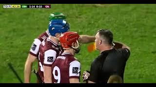 CONOR COONEY SENDING OFF - LIMERICK V GALWAY - 2025 HURLING LEAGUE GAA IRELAND