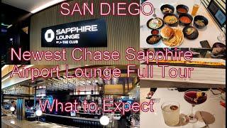 Newest Chase Sapphire Airport Lounge at San Diego International Airport Full Tour and Review