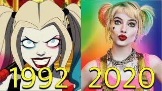 Evolution of Harley Quinn in movies and cartoons 1992-2020