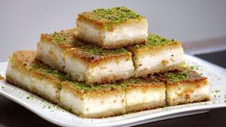 Maamoul mad bil Qashta recipe/oriental  lebanese sweets/Basbousa bl kashta/Ramadan sweets