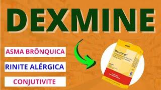 DEXMINE (Dexclorfeniramina): PARA QUE SERVE, COMO TOMAR E EFEITOS COLATERAIS.