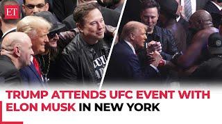 Trump attends UFC event with Elon Musk in New York, taking a break from Cabinet picks