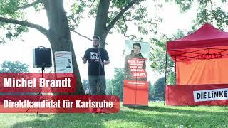Interner Wahlkampfauftakt DER LINKEN in Karlsruhe. 18.06.21