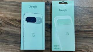 Google Pixel 9 & Official Google Pixel Case for Pixel 9 / 9 Pro Wintergreen ASMR Unboxing