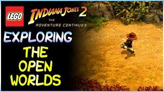 Exploring LEGO Hub Worlds | THE OPEN WORLDS (LEGO Indiana Jones 2: The Adventure Continues)