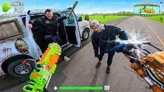 (NERF WAR) ZOMBIE VAN SURVIVAL! (NERF GUN GAME)