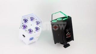 Battery Operated wireless DMX & IR Remote LED uplighting 6*18W RGBAW+UV 6in1 Color