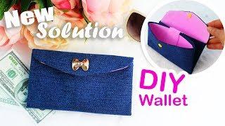 BEST WAY TO MAKE DIY WALLET FAST AND EASY Jeans Wallet Idea